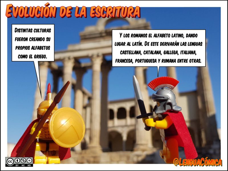 Evolución de la escritura @LenguaCómica